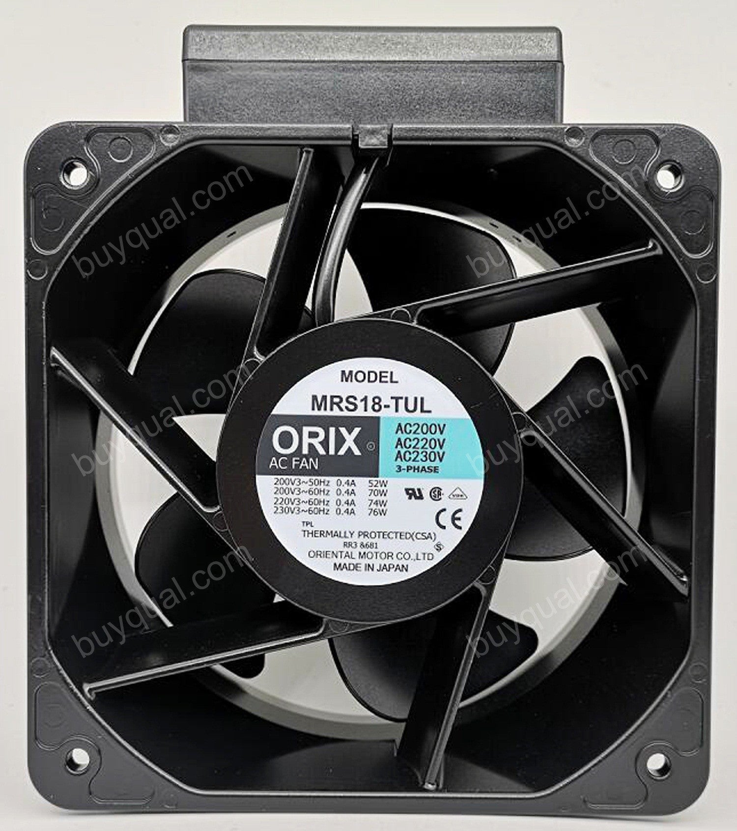 ORIX MRS18-TUL 200/230V 0.4/0.5A 80W 3wires Cooling Fan ORIX MRS18-TUL 200/230V 0.4/0.5A 80W 3wires Cooling Fan